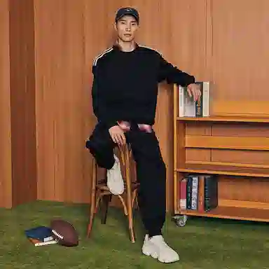 特步 休闲活力长袖针织套装 男女同款