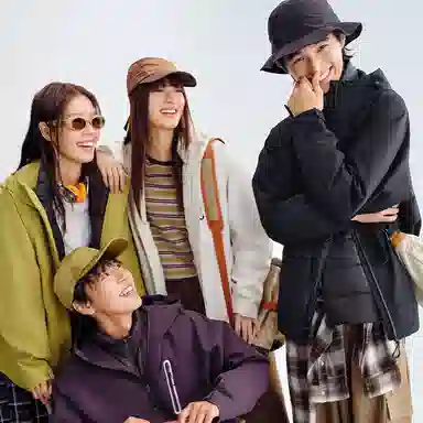 特步  羽翼 户外纯色可拆帽羽绒三合一  防水防风透气轻量冲锋衣 男女同款 正黑色