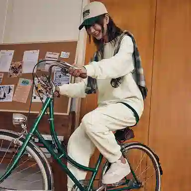 特步 休闲活力长袖针织套装 男女同款