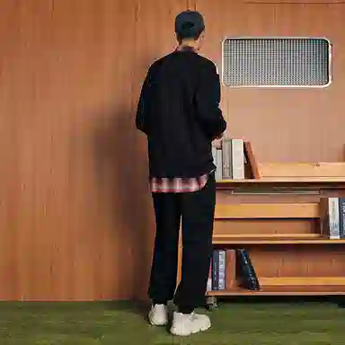 特步 休闲活力长袖针织套装 男女同款