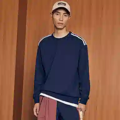 特步 休闲活力长袖针织套装 男女同款