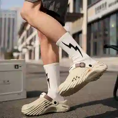 金莱克 时尚简约气质 防臭防滑包头拖鞋 男女同款