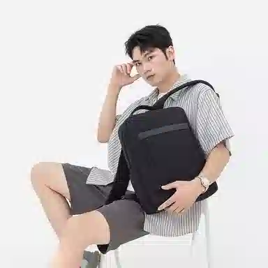 探界者 经典都市潮流通勤出行优选简约立体有型 防泼水牛津布 背包双肩包 常规 男女同款情侣款 黑色/深灰色/浅灰色/蓝色