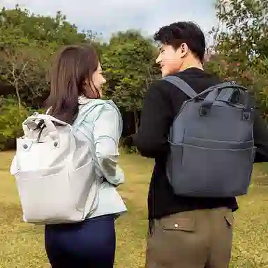 探界者 多隔层多功能大容量防泼水耐磨防刮 涤纶 托特包 男女同款情侣款 黑色/灰色/蓝色/白色