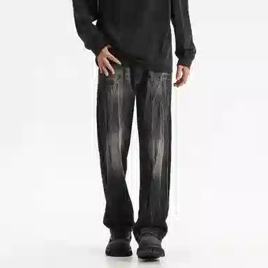 EPTISON Retro Loose Jeans Black