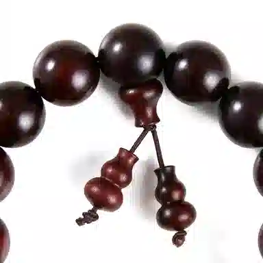 钵提 国潮古法镀金貔貅招财手饰盘玩#好运 紫檀属 木作手串 男女同款情侣款