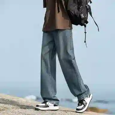 布客行 多风格融合垂坠感显高显瘦直筒长裤牛仔裤 男女同款