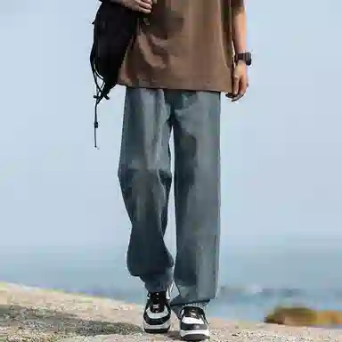 布客行 多风格融合垂坠感显高显瘦直筒长裤牛仔裤 男女同款