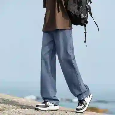 布客行 多风格融合垂坠感显高显瘦直筒长裤牛仔裤 男女同款