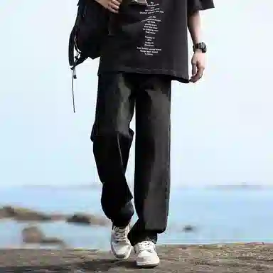 布客行 多风格融合垂坠感显高显瘦直筒长裤牛仔裤 男女同款