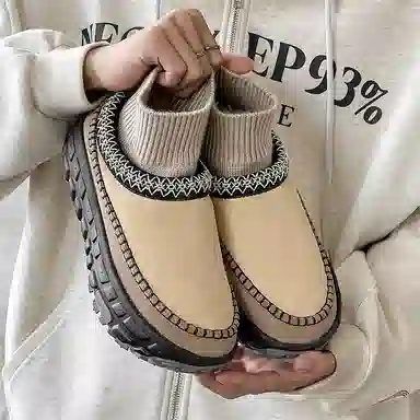 牛反绒 保暖耐磨增高防滑包裹性 通勤百搭 时尚潮流 短筒 雪地靴 男女同款