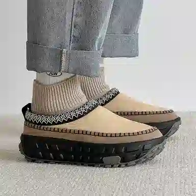 牛反绒 保暖耐磨增高防滑包裹性 通勤百搭 时尚潮流 短筒 雪地靴 男女同款