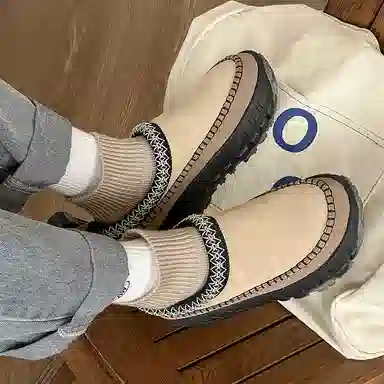 牛反绒 保暖耐磨增高防滑包裹性 通勤百搭 时尚潮流 短筒 雪地靴 男女同款