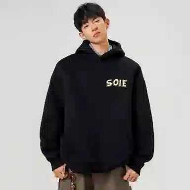 SOIEPLUS Retro Dog Logo Hoodie