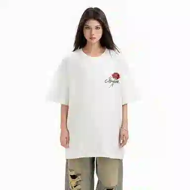 SOIEPLUS Retro Rose Logo T-Shirt