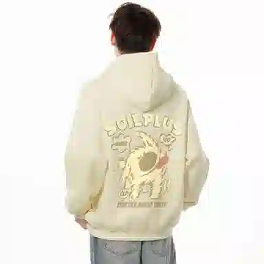 SOIEPLUS Retro Dog Logo Hoodie