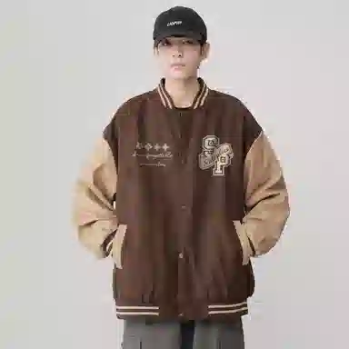 SOIEPLUS Retro Street Baseball Jacket