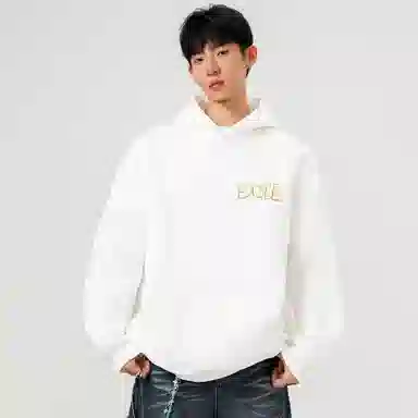 SOIEPLUS Retro Dog Logo Hoodie