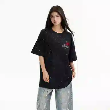 SOIEPLUS Retro Rose Logo T-Shirt