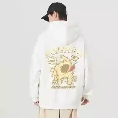 SOIEPLUS Retro Dog Logo Hoodie