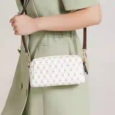 都宝路 日常通勤质感百搭印花长款钱包便携 合成革 单肩包 中号 女款 多色