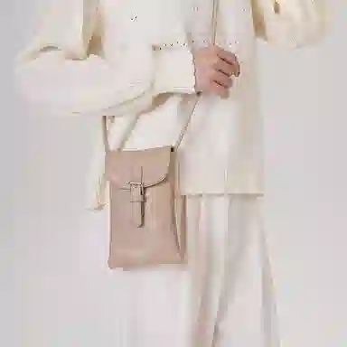 都宝路 韩版时尚轻便百搭休闲 合成革 单肩斜挎手机包 小号 女款 多色