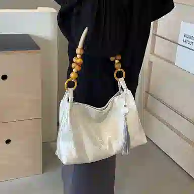 意酷 新中式大容量包包女士百搭腋下布包时尚女包手提包 布 单肩包 小号 女款