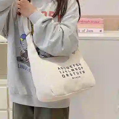 芭菲尼 休闲简约日常通勤时尚百搭 尼龙 单肩斜挎包 女款 白色黑色黄色蓝色