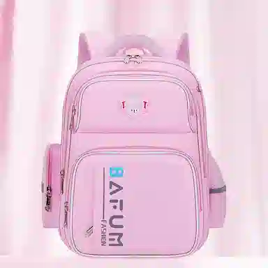 芭菲尼 高颜值儿童减压书包男小学生新款大容量减负护脊女孩安全反光双肩背包 尼龙 双肩包 儿童款 蓝色/绿色/红色/粉色