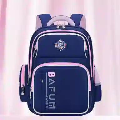 芭菲尼 高颜值儿童减压书包男小学生新款大容量减负护脊女孩安全反光双肩背包 尼龙 双肩包 儿童款 蓝色/绿色/红色/粉色