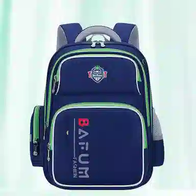 芭菲尼 高颜值儿童减压书包男小学生新款大容量减负护脊女孩安全反光双肩背包 尼龙 双肩包 儿童款 蓝色/绿色/红色/粉色