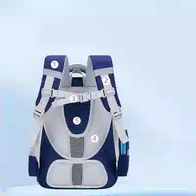 芭菲尼 高颜值儿童减压书包男小学生新款大容量减负护脊女孩安全反光双肩背包 尼龙 双肩包 儿童款 蓝色/绿色/红色/粉色