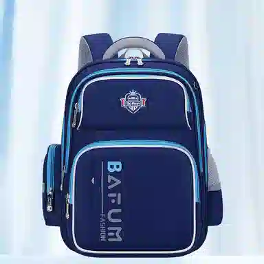 芭菲尼 高颜值儿童减压书包男小学生新款大容量减负护脊女孩安全反光双肩背包 尼龙 双肩包 儿童款 蓝色/绿色/红色/粉色