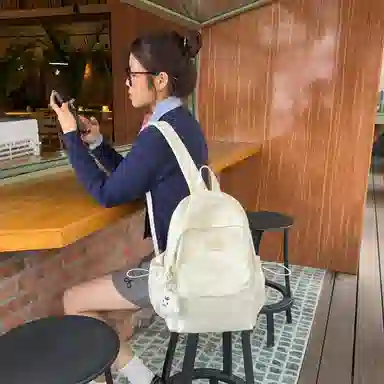 芭菲尼 百搭时尚 尼龙 双肩包 女款 多色