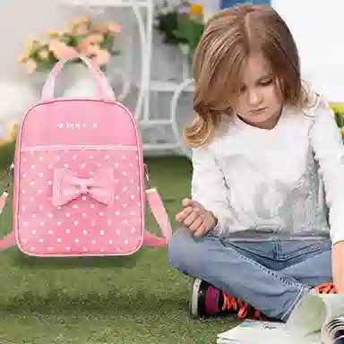 芭菲尼 儿童补习袋补课包舞蹈培训招生小学生斜挎单肩手提美术袋 尼龙 斜挎包