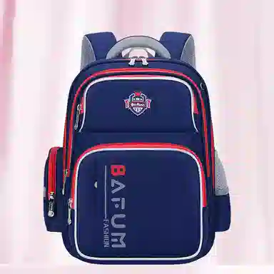 芭菲尼 高颜值儿童减压书包男小学生新款大容量减负护脊女孩安全反光双肩背包 尼龙 双肩包 儿童款 蓝色/绿色/红色/粉色