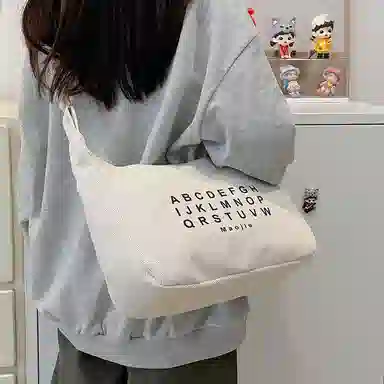 芭菲尼 休闲简约日常通勤时尚百搭 尼龙 单肩斜挎包 女款 白色黑色黄色蓝色