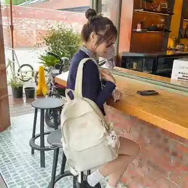 芭菲尼 百搭时尚 尼龙 双肩包 女款 多色