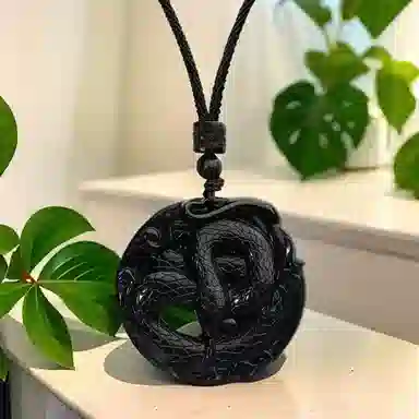 喜宝春花 八方来财貔貅平安喜乐新中式八方来财福禄吉祥小众诸事顺利礼盒款好运 岫玉（蛇纹石玉） 项链 男女同款情侣款