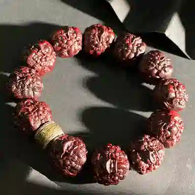 喜宝春花 招财转运珠诸事喜乐国风小众新中式复古新中式百搭福禄吉祥时尚百搭好运 紫檀属 手串 男女同款情侣款