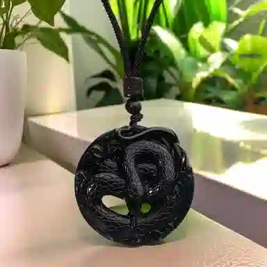 喜宝春花 八方来财貔貅平安喜乐新中式八方来财福禄吉祥小众诸事顺利礼盒款好运 岫玉（蛇纹石玉） 项链 男女同款情侣款