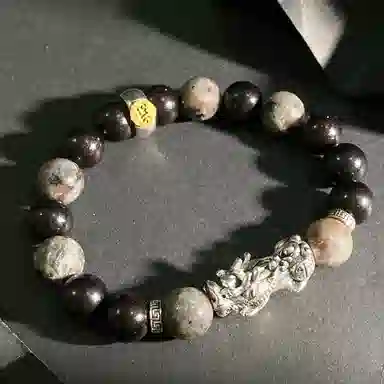 【八方来财貔貅12生肖顺利八大守护神本命佛】 喜宝春花 诸事顺利平安喜乐国风新中式福禄吉祥小众佛珠百搭好运 黑檀 手串 男女同款情侣款