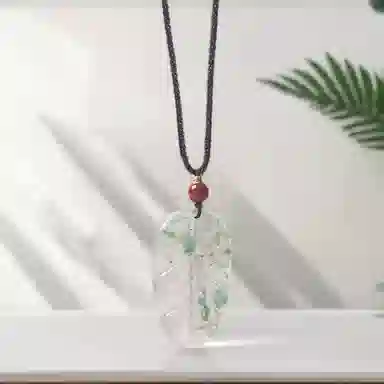 喜宝春花 树叶 诸事喜乐国风小众新中式复古新中式百搭福禄吉祥时尚百搭好运 非洲翠 项链 男女同款情侣款