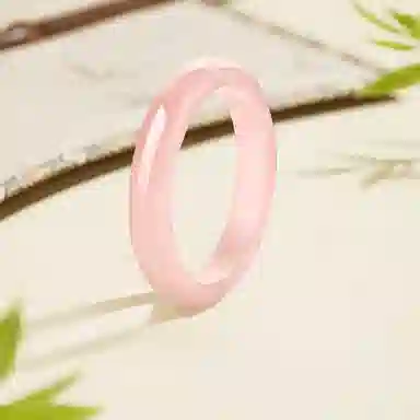 喜宝春花 正缘桃花诸事顺利福禄平安平安喜乐小众百搭素圈福气转运 国风新中式礼盒款#好运 水晶 手镯 男女同款情侣款