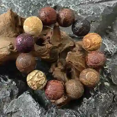 喜宝春花 十二生肖诸事喜乐国风小众新中式复古新中式百搭福禄吉祥时尚百搭好运 檀木 手串 男女同款情侣款