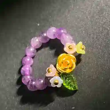 【九紫离火灵隐上上签】 喜宝春花 桃花灼灼国风纳福新中式天然 紫水晶 戒指 女款