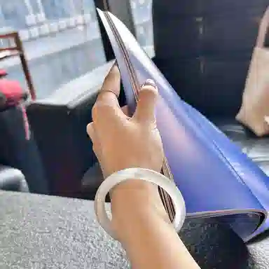 喜宝春花 新品特补白月光诸事顺利福禄平安平安喜乐小众百搭素圈福气转运小众百搭国风新中式礼盒好运 猫眼石 手镯 女款