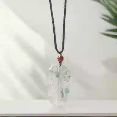 喜宝春花 树叶 诸事喜乐国风小众新中式复古新中式百搭福禄吉祥时尚百搭好运 非洲翠 项链 男女同款情侣款