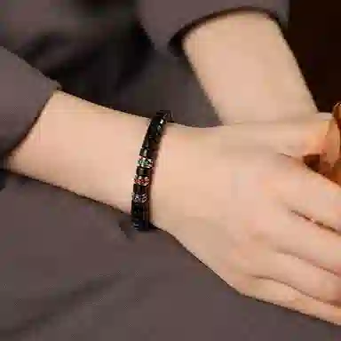 【福庙流通处】 喜宝春花 八方来财诸事顺利学业顺利三生三世 文玩男生檀木 盘玩多宝小众轻奢民族风 #好运 血檀 手串 男女同款情侣款