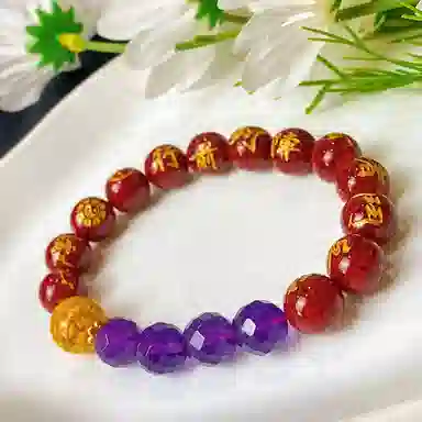 喜宝春花 转运珠 诸事喜乐国风小众新中式复古新中式百搭福禄吉祥时尚百搭好运 朱砂 手串 男女同款情侣款